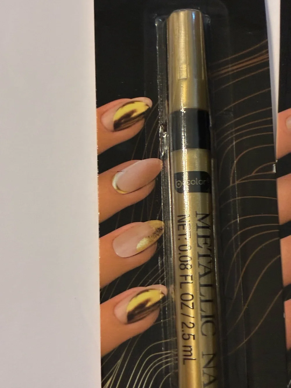 b.Pure Crystals Cuticle Oil & Metallic Nail pens  bundle